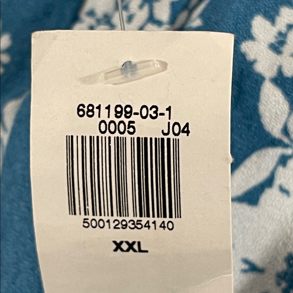 OLD NAVY Crepe A-Line Midi Skirt Blue Floral Size XXL NEW - Picture 13 of 16